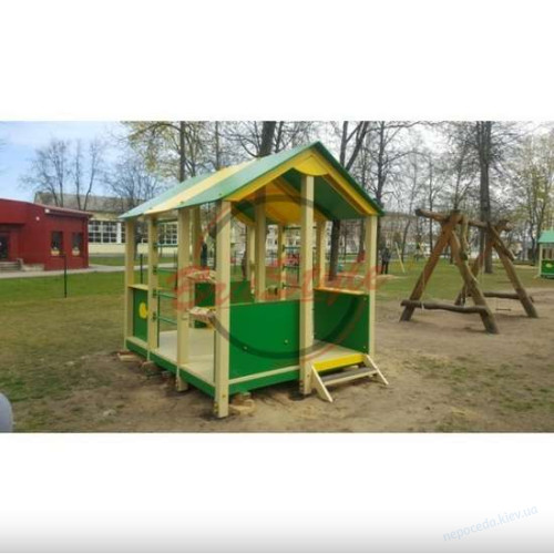 Альтанка навіс з рахівничкою на дитячий майданчик, фото 1