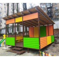 Навес беседка Лужанка для детской площадки