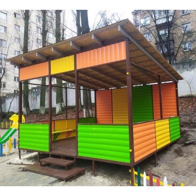 Навіс альтанка Лужанка для дитячого майданчика