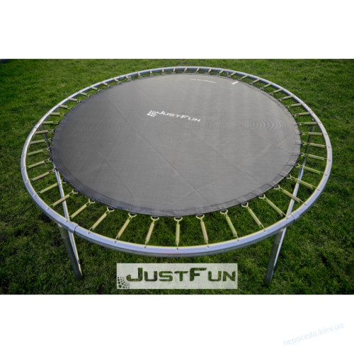 Батут Just Fun 305см MULTICOLOR сеткa внутренняя + лесенка, фото 4