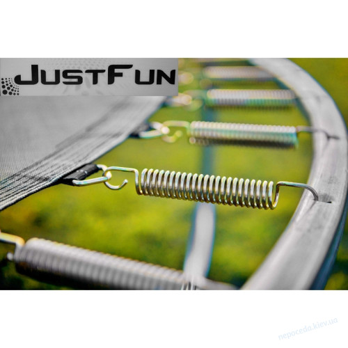 Батут Just Fun 305см MULTICOLOR сеткa внутренняя + лесенка, фото 3