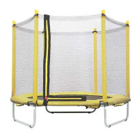 Детский Батут Just Fun 152см до 100кг Yellow наружная сетка