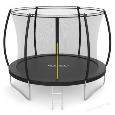 Батут Funfit с внутренней сеткой 312 см черный
