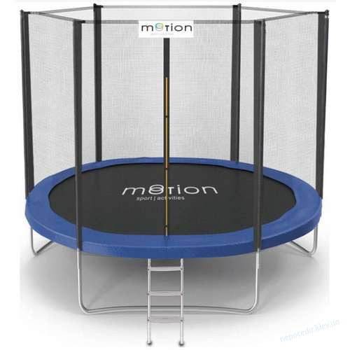 Батут Jumi Motion Sport Line с наружной сеткой 252 см синий до 110 кг