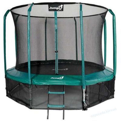 Батут Jumpi Maxy Comfort з внутрішньою сіткою 312 см зелений до 160кг