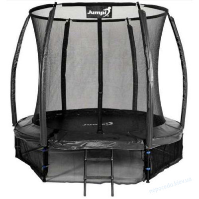 Батут Jumpi Maxy Comfort Plus с внутренней сеткой 252 см черный до 50 кг