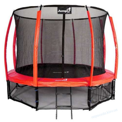 Батут Jumpi Maxy Comfort Plus с внутренней сеткой 312 см красный до 120 кг