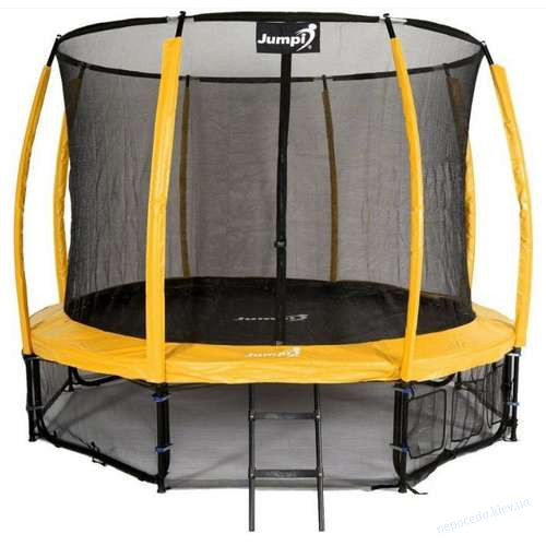 Батут Jumpi Maxy Comfort Plus з внутрішньою сіткою 312 см жовтий