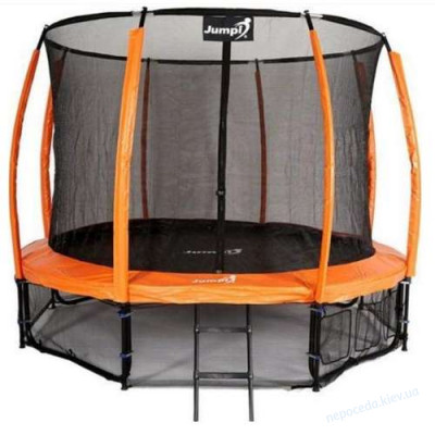 Батут Jumpi Maxy Comfort Plus с внутренней сеткой 312 см оранжевый