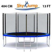 Батут SkyJump 404 см з захисною сіткою та драбинкою