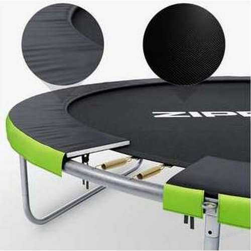 Батут Zipro Jump Pro 252 см (8фут.) чорно-зелений з внутрішньою сіткою, фото 3