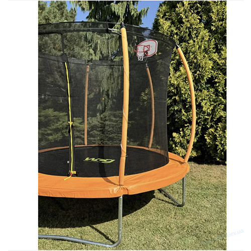Детский батут 245 см с внутренней защитной сеткой и LED подсветкой 8FT, фото 4