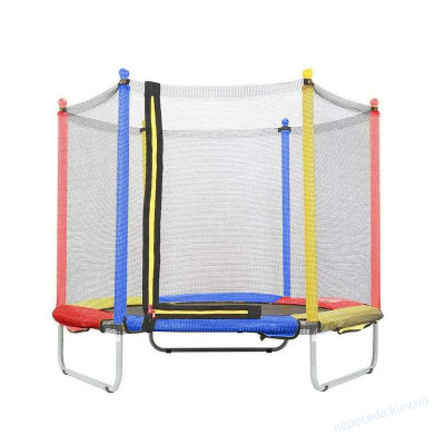 Батут детский 152см Multicolor наружная сетка до 100кг Just Fun