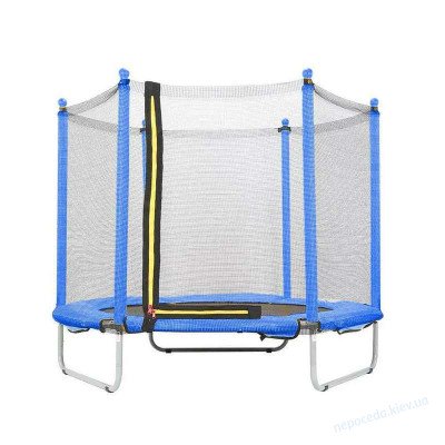 Батут детский Just Fun 152см до 100кг Blue наружная сетка без лесенки