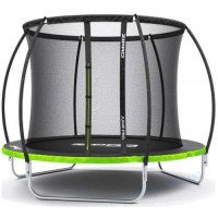 Батут 252 см (8фут.) Zipro Jump Pro Premium с внутренней сеткой черно-зеленый