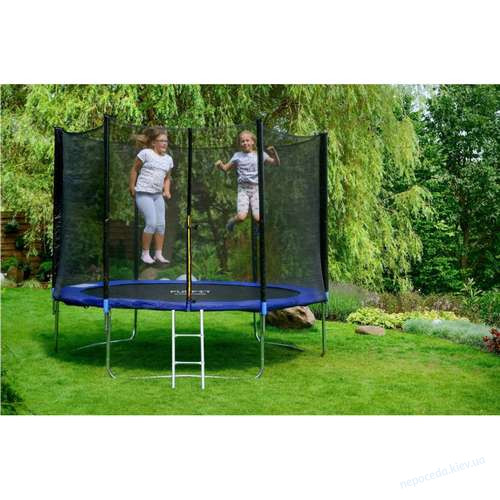 Батут Funfit с наружной сеткой 252 см синий до 120кг, фото 6