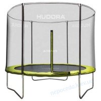 Батут Hudora Fabulous с наружной сеткой 300 см желтый до 100 кг