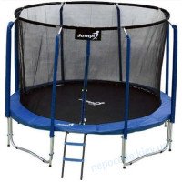 Батут Jumpi Maxy Comfort з внутрішньою сіткою 312 см синій до 160кг
