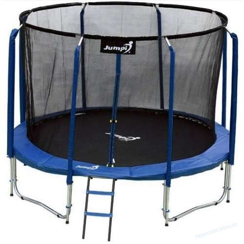 Батут Jumpi Maxy Comfort з внутрішньою сіткою 312 см синій до 160кг
