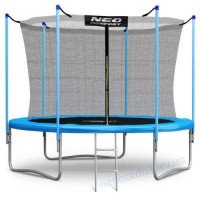 Батут Neo-Sport с внутренней сеткой 10 фуит 312 см голубой до 150 кг