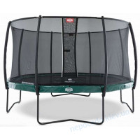 Спортивный детский батут BERG Elite Green 380 + сетка Safety Net Deluxe