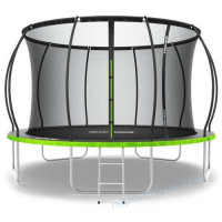 Батут 312 см Zipro Jump Pro Premium с внутренней сеткой черно-зеленый