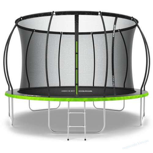 Батут 312 см Zipro Jump Pro Premium с внутренней сеткой черно-зеленый