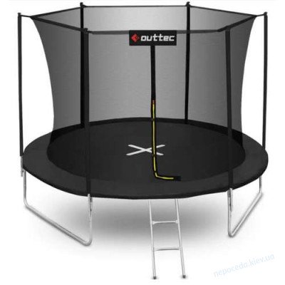 Батут 374 см до 150кг черный OUTTEC Inside Net с внутренней сеткой