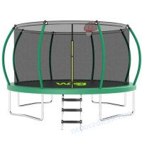 Батут с внутренней защитной сеткой WCG 374 см LED подсветкой и аксессуарами