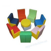 Набор мягкой игровой мебели Радужный