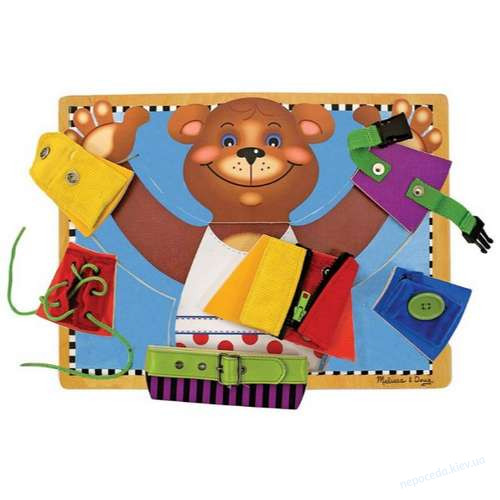 Бізіборд Ведмедик з застібками Melissa and Doug, фото 2