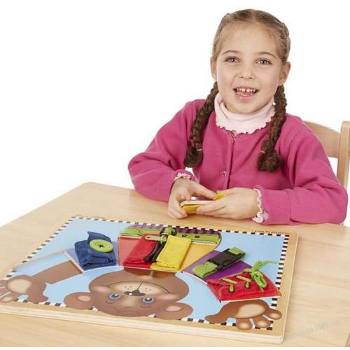 Бізіборд Ведмедик з застібками Melissa and Doug, фото 4