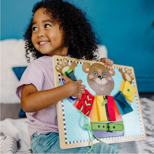 Бізіборд Ведмедик з застібками Melissa and Doug, фото 5