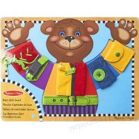 Бізіборд Ведмедик з застібками Melissa and Doug