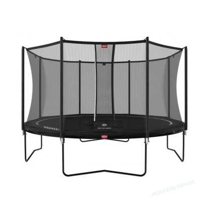 Батут BERG Favorit Regular 380 Black + сетка Safety Net Comfort 