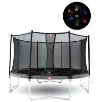 Батут BERG Favorit 430 Grey Levels с защитной сеткой Comfort (серый)