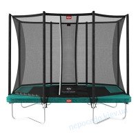 Батут прямокутний BERG Ultim Favorit 280 Green із захисною сіткою Comfort