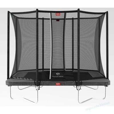  Батут прямоугольный BERG Ultim Favorit 280 Grey с сеткой Comfort