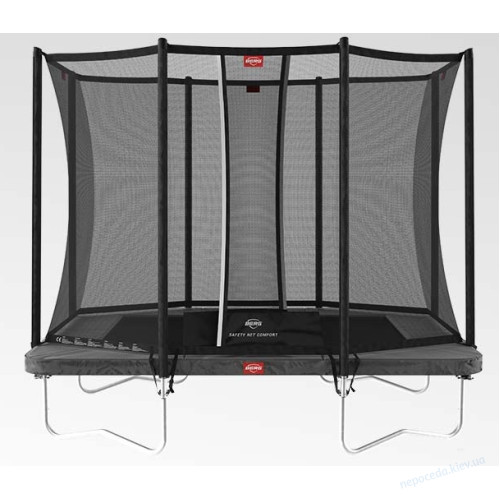 Батут прямоугольный BERG Ultim Favorit 280 Grey с защитной сеткой Comfort