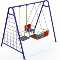 Детские уличные тройные качели "Лодочка"