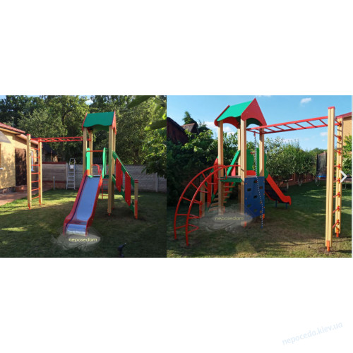 Комплекс спортивно игровой "Однобашенный с рукоходом", фото 4