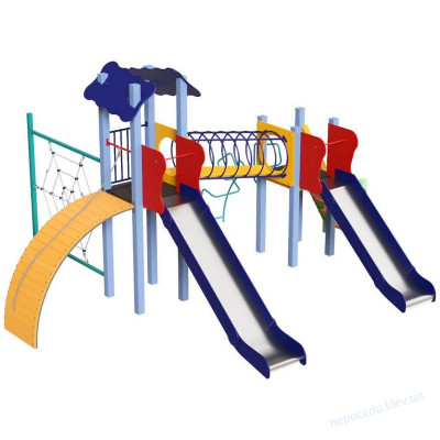 Детский комплекс Global Kid с горками и спортивним лазом
