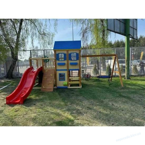 Детская игровая площадка с домиком и песочницей WS-11, фото 4