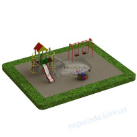 Детская площадка PG3. Игровое оборудование Качели Горки Комплекс
