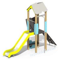 Игровой комплекс уличный детский ES32 голубой для малышей