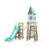 Детский игровой комплекс для улицы Башня с горкой