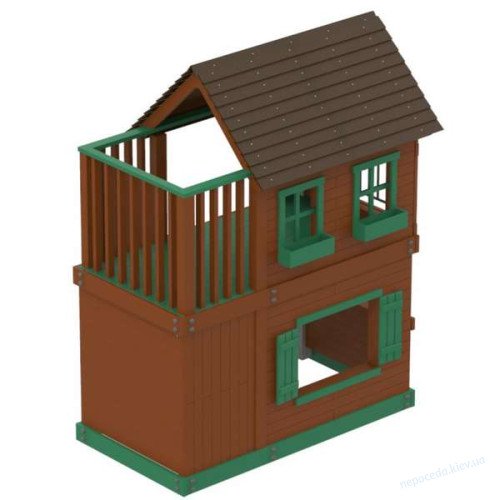 Детский двухэтажный игровой деревянный домик Kantri, фото 1