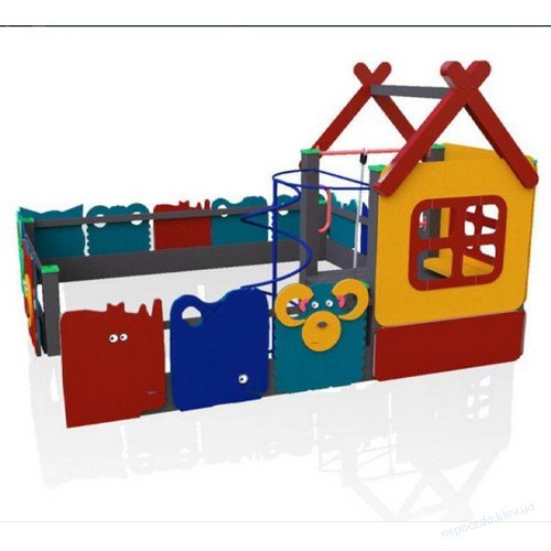 Спортивно игровой уличный комплекс Изба (2-8 лет), фото 1