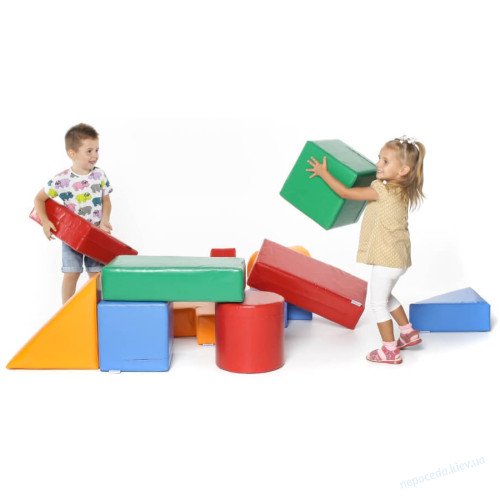 Мягкий конструктор. Детские игровые модули Конструктор-строитель 6, фото 2