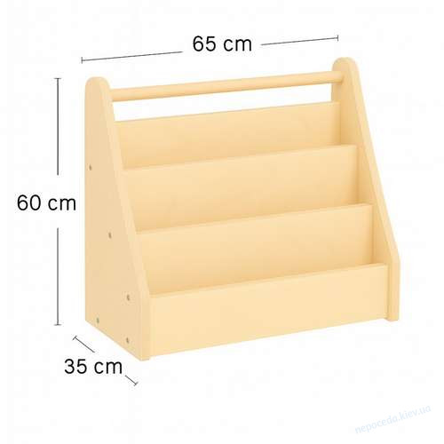 Портативный книжный шкаф Монтессори 50х25х50 см, фото 2